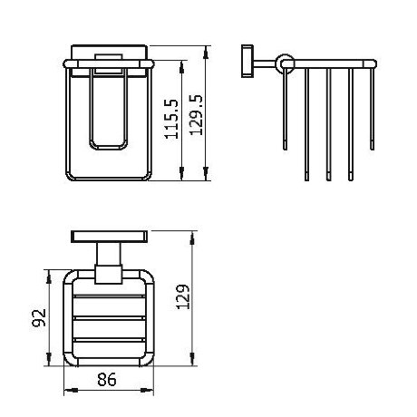 Держатель освежителя воздуха LANGBERGER ALSTER 10974A подвесной цвет хром