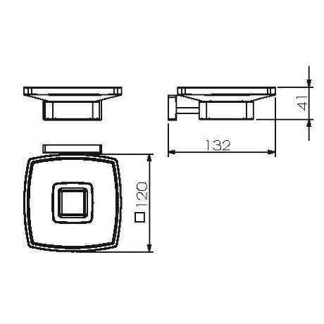 Мыльница LANGBERGER ALSTER 11915A подвесная цвет хром