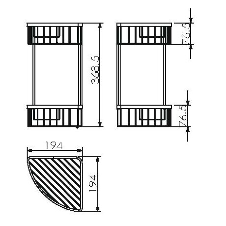 Душевая полка LANGBERGER ACCESSORIES 70262 подвесная цвет хром