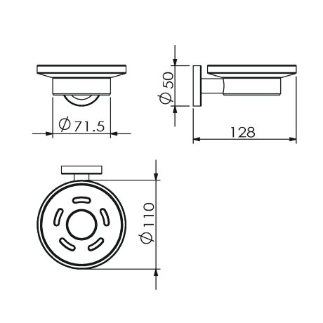 Мыльница LANGBERGER BURANO 11015A подвесная цвет хром