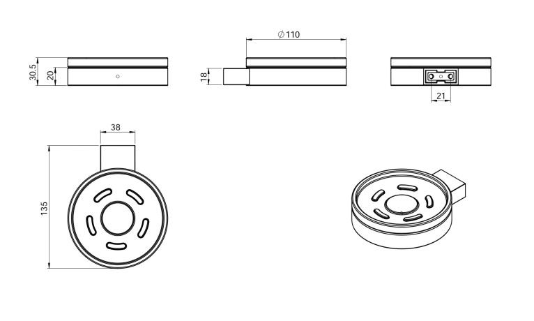 Мыльница LANGBERGER 28015D-BP подвесная цвет черный матовый