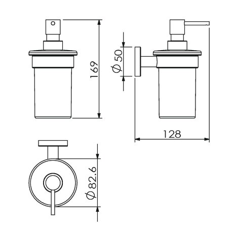 Дозатор LANGBERGER BURANO 11021A подвесной цвет хром