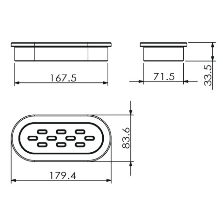 Мыльница LANGBERGER ACCESSORIES 23017A настольная цвет хром