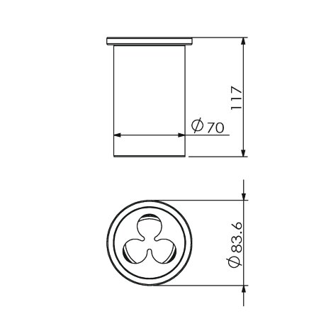 Стакан LANGBERGER LUGANO 23029A настольный цвет хром