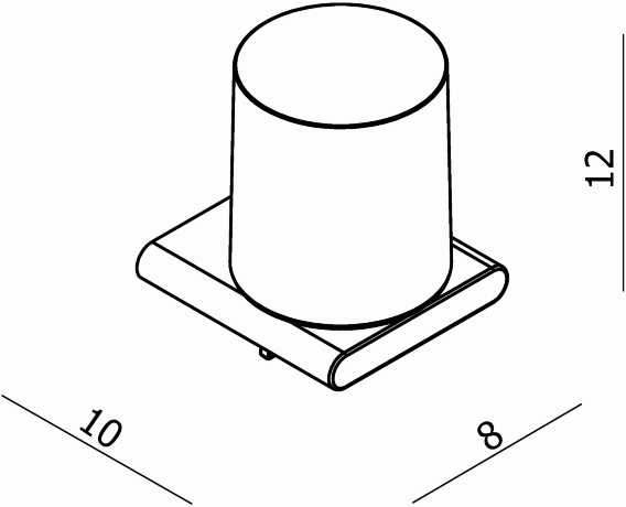 Дозатор LANGBERGER ACCESSORIES 33021C подвесной цвет хром