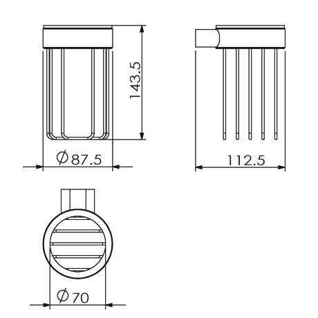 Держатель освежителя воздуха LANGBERGER LUGANO 24074A подвесной цвет хром