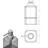 Дозатор LANGBERGER ALSTER 11323A настольный цвет хром