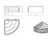 Душевая полка LANGBERGER ACCESSORIES 75660-BPC подвесная цвет черный матовый